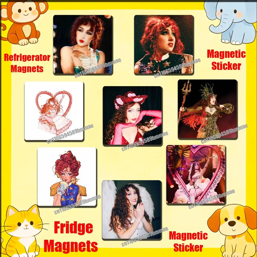 

For Singer C-Chappell Roan Fridge Freezer Refrigerator Magnets Metal Cabinet Magnetic Sticker Cover Home