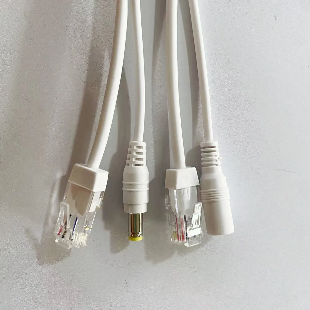 48V to 12V POE Spliter Waterprrof With RJ45 And Power Adapter Cable Supply Module Injector for IP Camera Extender