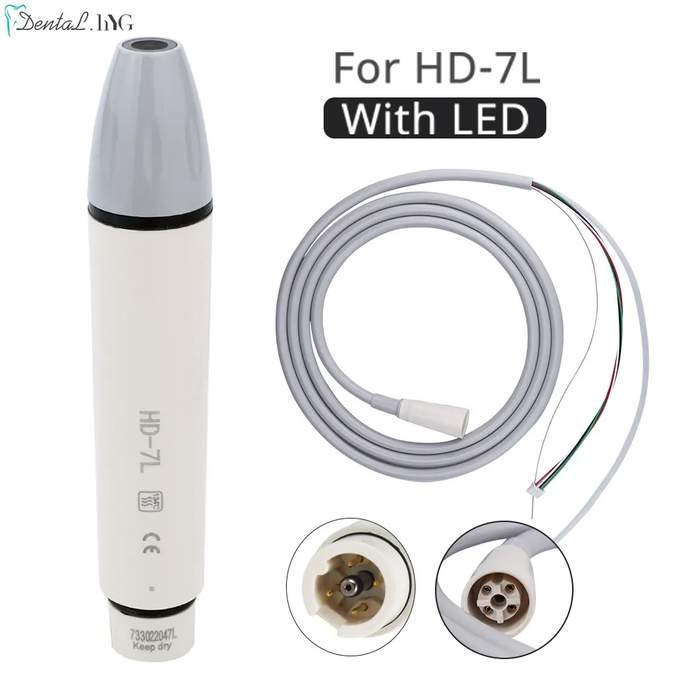 Dental Ultrasonic Piezo Scaler Handpiece Detachable Teeth Whitening Scaler Handle Piezon Scaling Fit For DTE