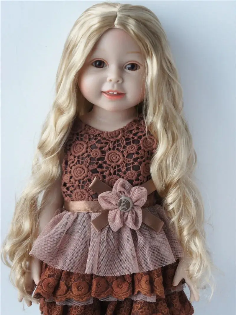 

Длинный вьющийся парик из синтетического мохера для кукол BJD, мягкий, MSD, SD, аксессуар для Блайт, несколько размеров, волосы куклы от 7-8 до 10-11 дюймов
