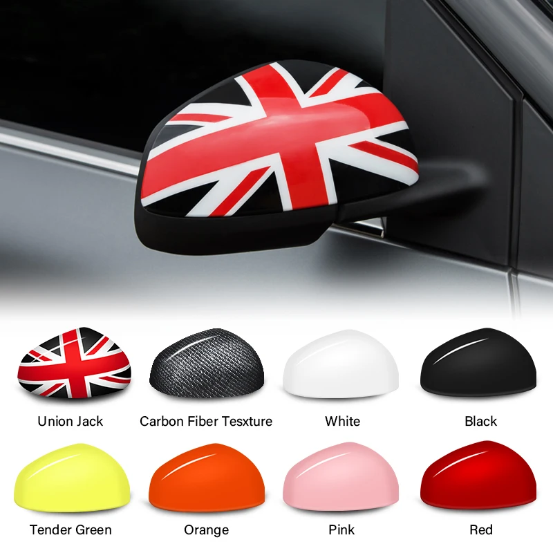 Car Rearview Mirror Cover Caps Protection Shell Plastic Decorative Carbon Black Styling Accessories For Smart 453 Fortwo Forfour