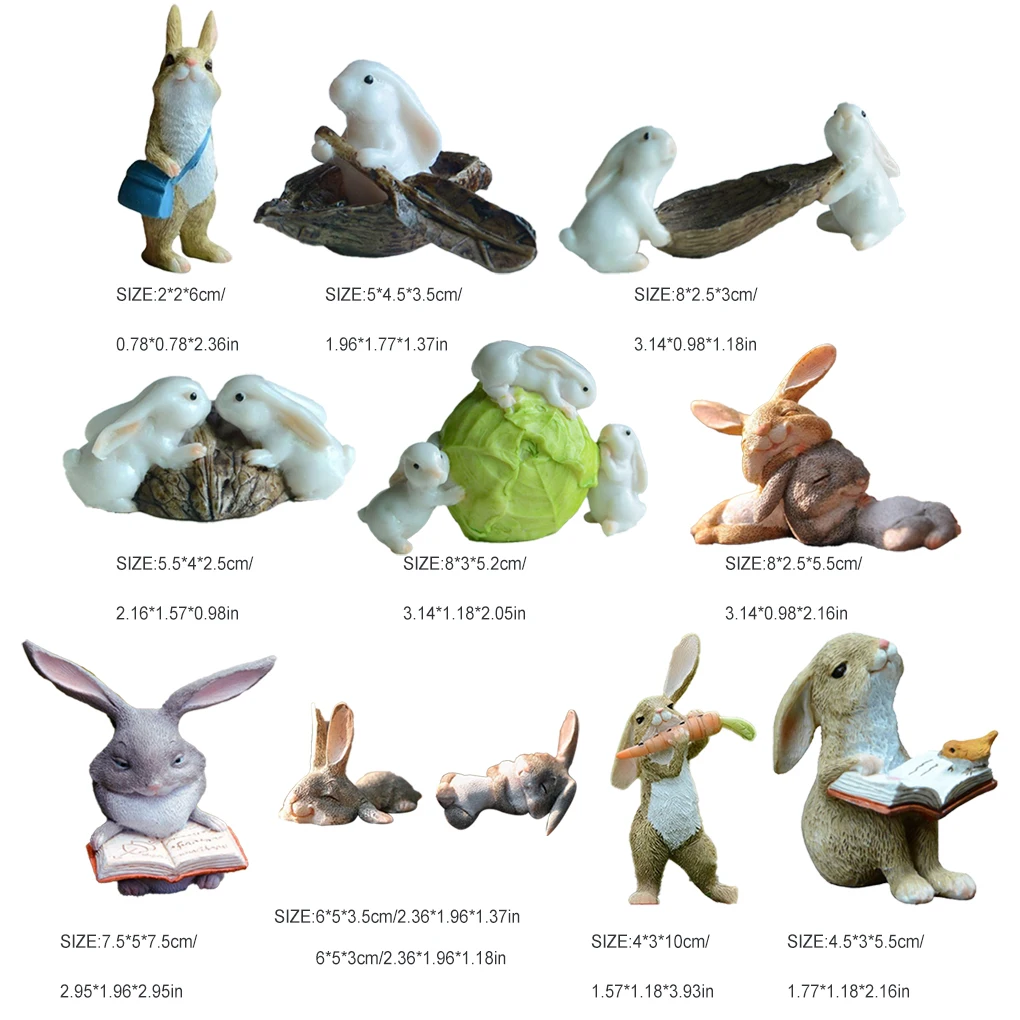 الراتنج الحيوان شكل ديكور للطاولات المحمولة رائعتين استبدال محاكاة مكتب عيد الفصح زخرفة الديكور نوع الهدايا