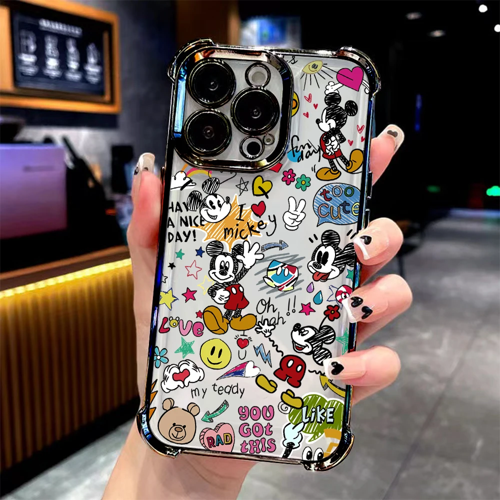 لطيف الكرتون M-ميكي م-ميني تصفيح جراب هاتف ل vivo Y400 V60 Y39 Y29 V40 Y38 Y200i Y28 Y03 Y200 V50 V29e لايت برو 4G 5G