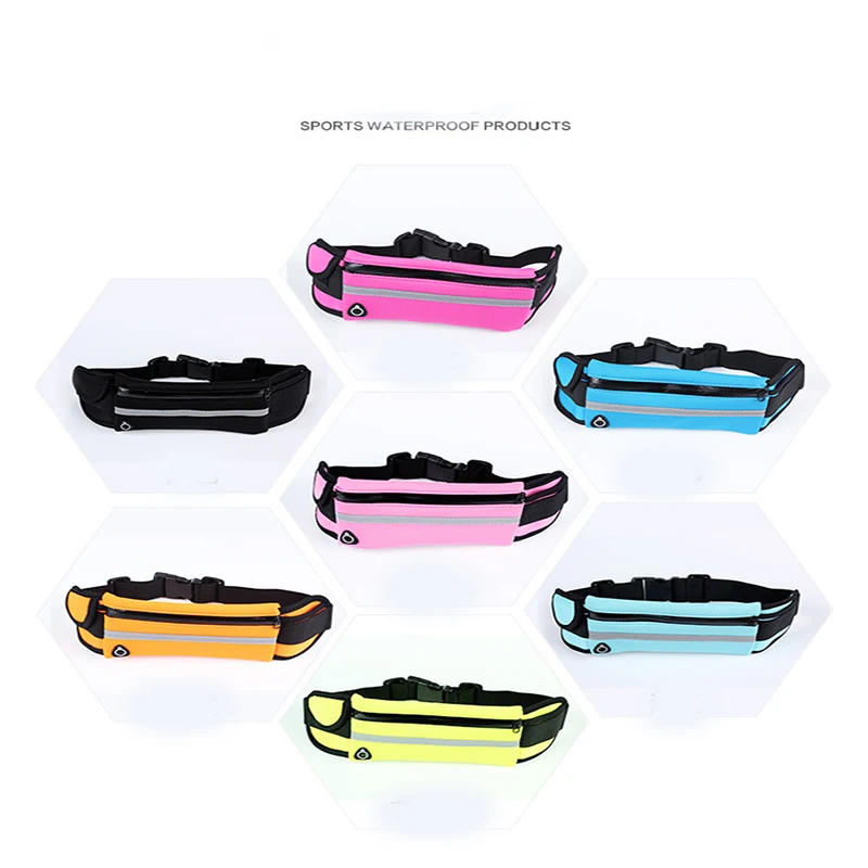 Sport-Hüfttasche - Wasserdichter, eng anliegender, stoßdämpfender Lauf-Gadget - Wasserflaschenhalter Handytasche – Detail 5