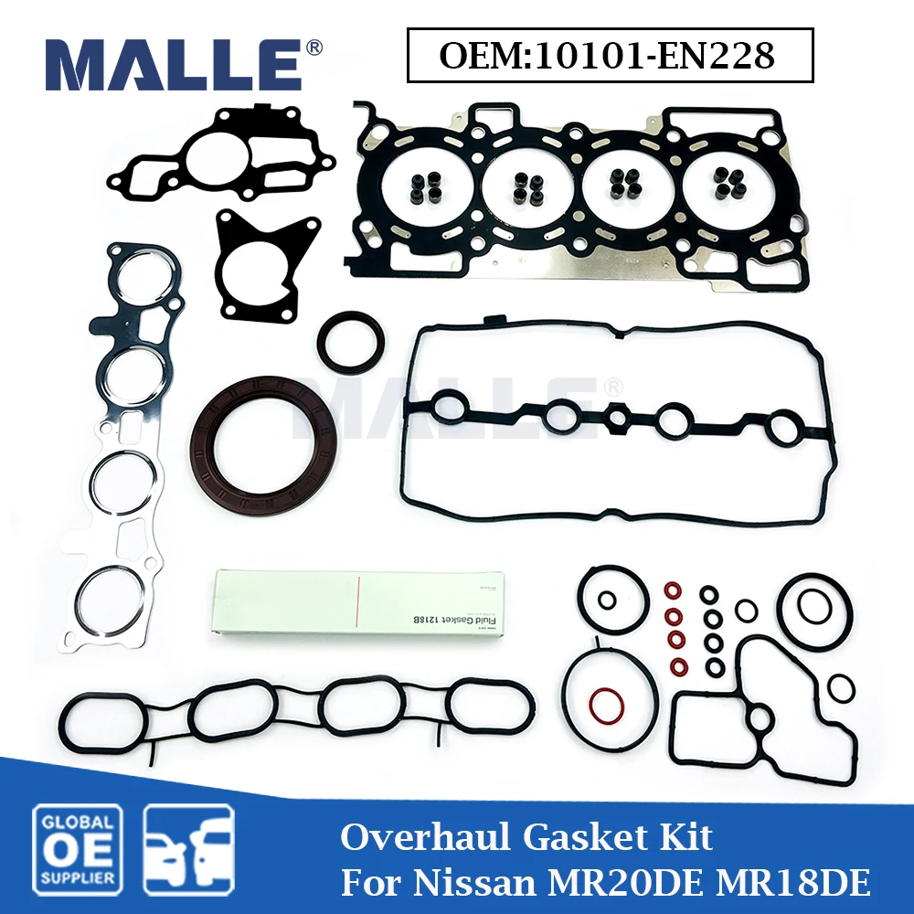 

MR20 MR18 Engine Overhaul Gasket Kit For Nissan QASHQAI DUALIS X-TRAIL TIIDA SENTRA VERSA 1.8L 2.0L Car Accessories 10101-EN228