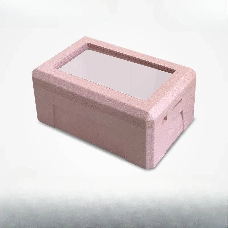 

31 liters of ice powder special refrigeration transparent cover incubator taro round small material cold and fresh