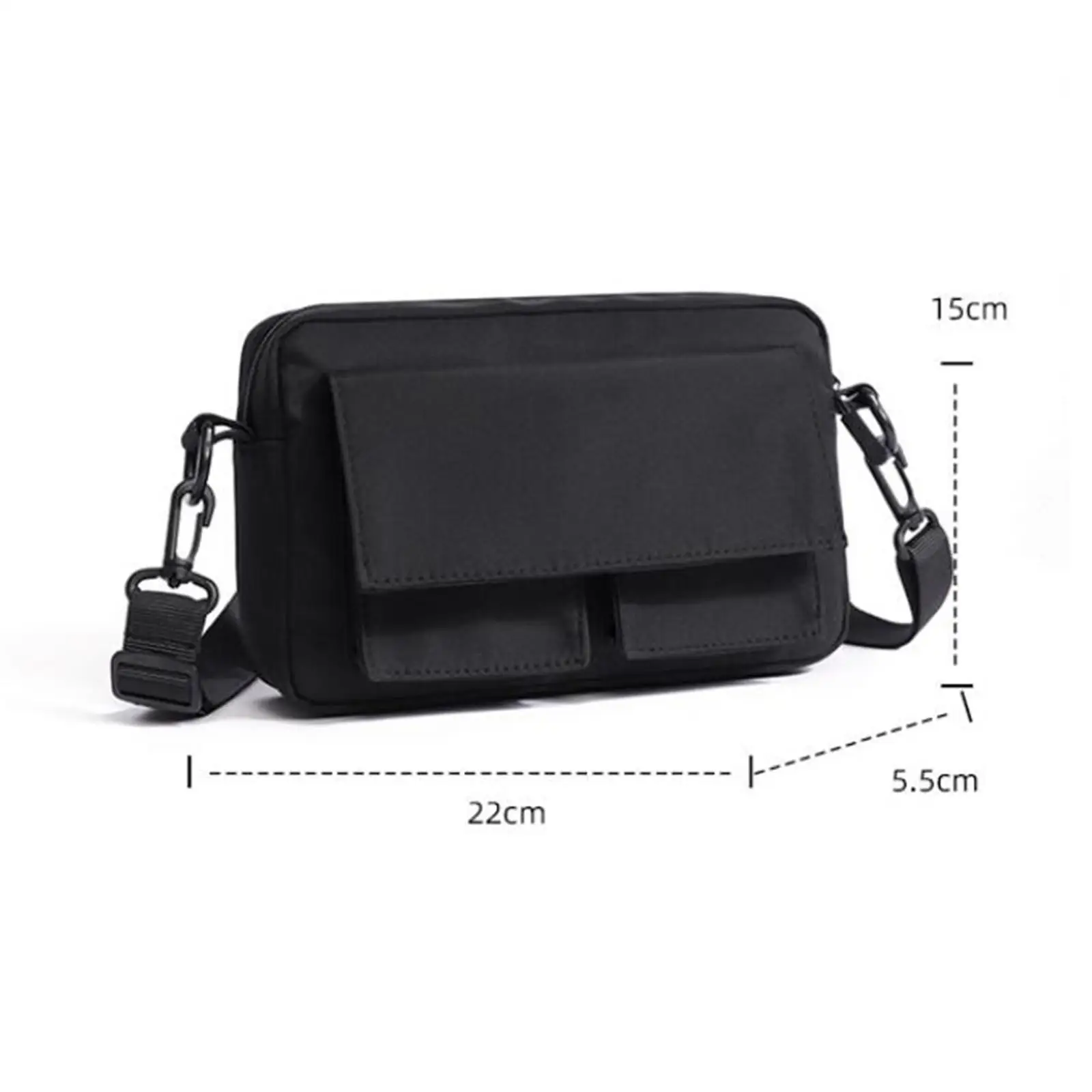 Casual Crossbody Bag Travel Bag Multi Pockets Trendy Nylon Bag Handbag for Commuting Vacation Street Work