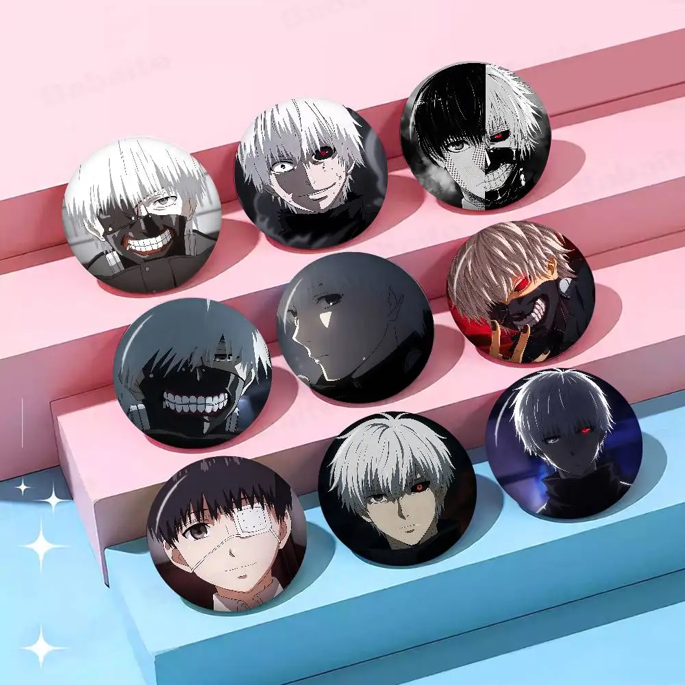 Anime Tokyo Ghoul Kaneki Ken New  Brooches Soft Button Pin Funny Silly Gnarpy on A Skateboard Meme Badge Gamer Collection Gifts