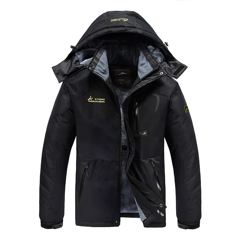 

Nice waterproof Winter Parka Men Windbreak Plus Velvet Thick Warm Windproof Fur Coats Male Military Hooded Jackets Men'