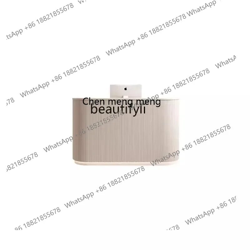 182C Modern minimalist dentistry curved dental hospital reception desk hospital checkout page paint bar table company front desk