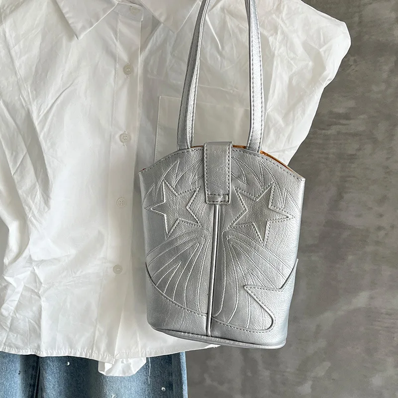 

Silver Designer Bag Fashionable Purse and Handbag Women Shoulder Bags Women Designer Bags Mother Kids Bags for Girl Сумка Sac