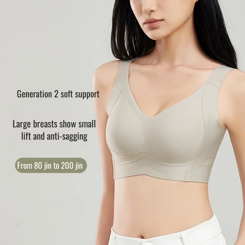Бесшовный формирующий бюстгальтер на всю чашку для женщин — тонкий беспроводной бюстгальтер пуш-ап, без комфорта на косточках и поддержки