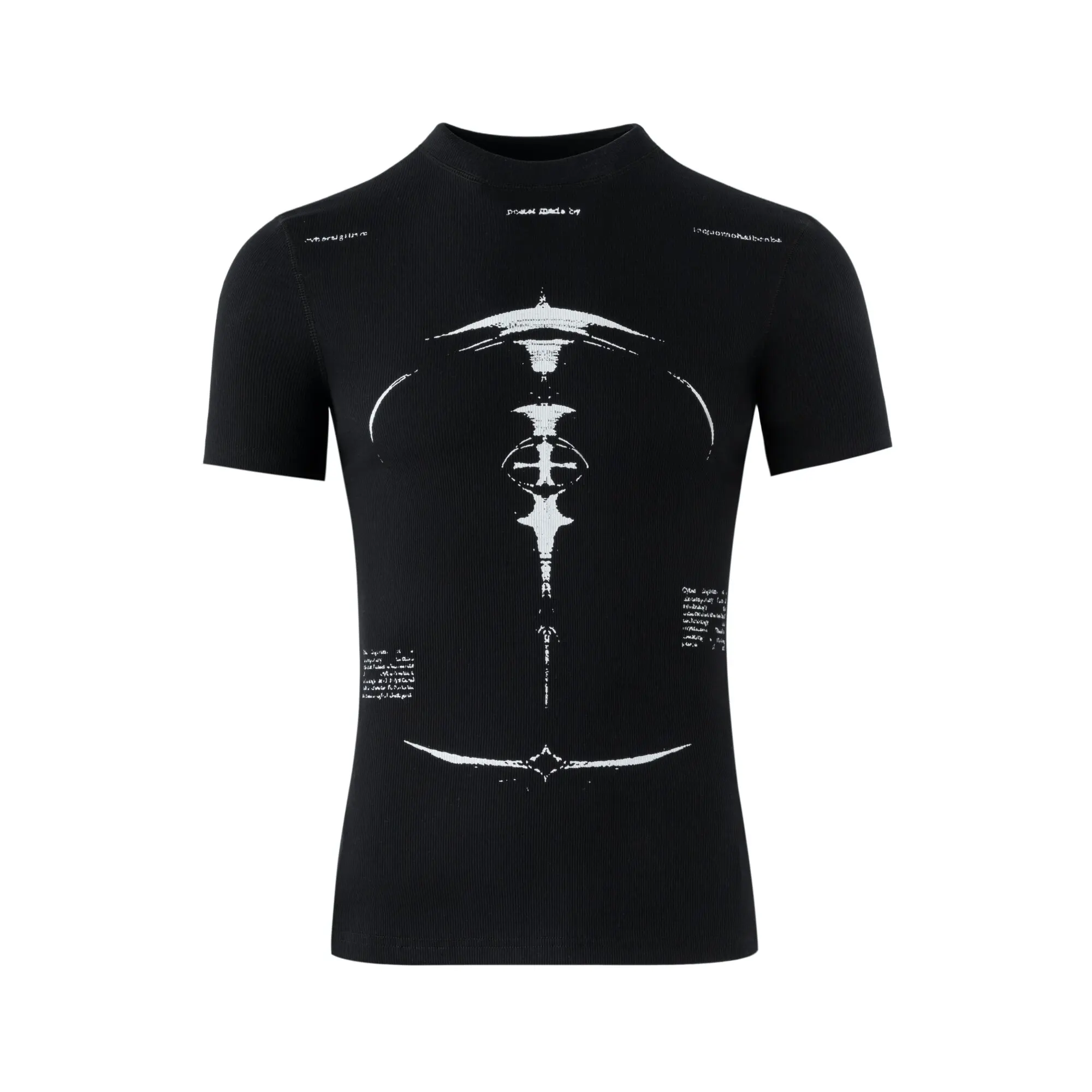 High Street T-shirts Tops Men's Dark Pioneer Revelation Printed Slimming Summer Tight Short Sleeve Fashion T-shirt