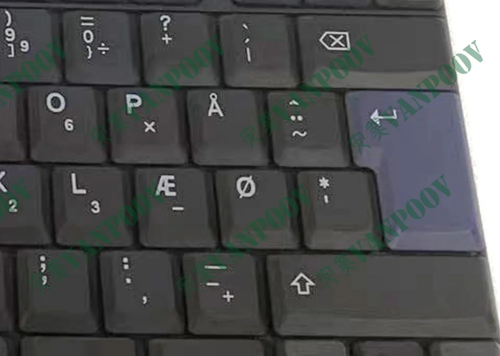 Scandinavische Nordic Deense Laptop Toetsenbord voor IBM Thinkpad R50 R50e R50p R51 R51e R52 T40 T41 T41p T42 T42p T43 39T0774 39T0590