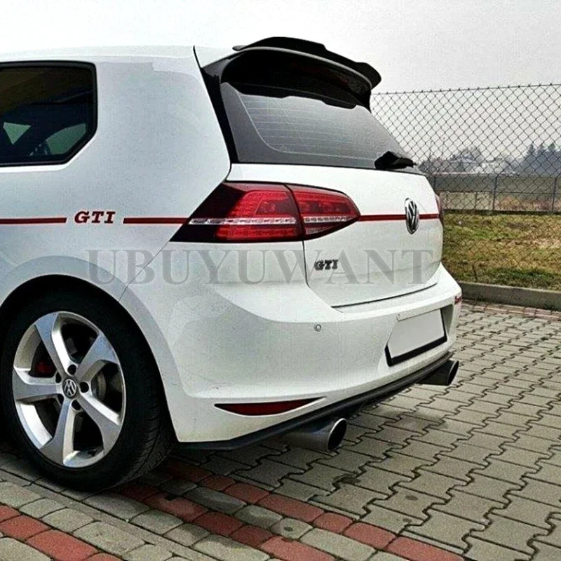 

CARBON Color / Glossy Black SPOILER For VOLKSWAGEN GOLF 7 7 FACELIFT R R-LINE GTI Mini Spoiler For Cars Golf MK7 Roof Wing