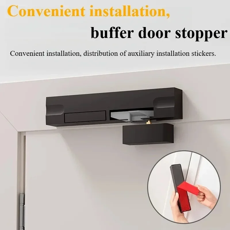 Door Buffer Damper Hydraulic Door Closer Left/Right Door Opening Household Silent Automatic Closing Anti-pinching Rebound