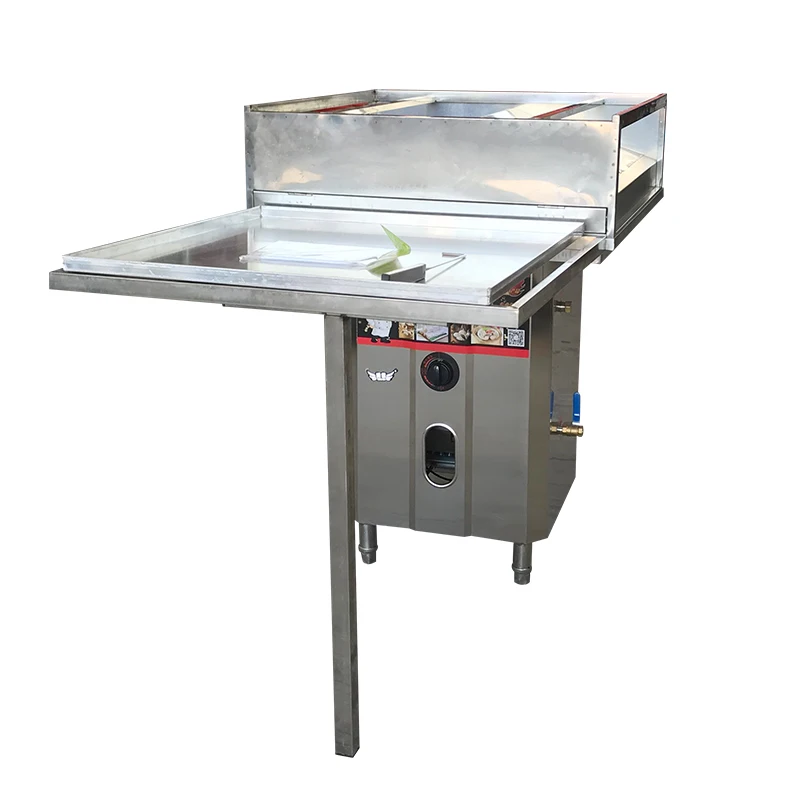 Commercial Gas Steamed Vermicelli Roll Machine Rice Roll Maker Restaurant Kitchen Processing Equipment