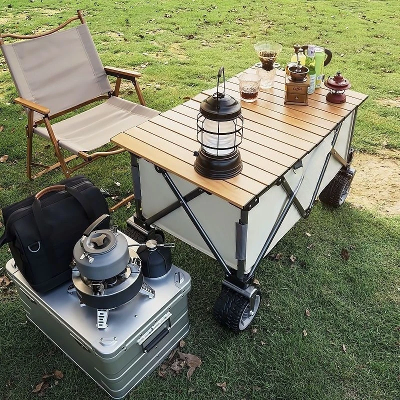 Camp outdoor trolley, foldable trolley
