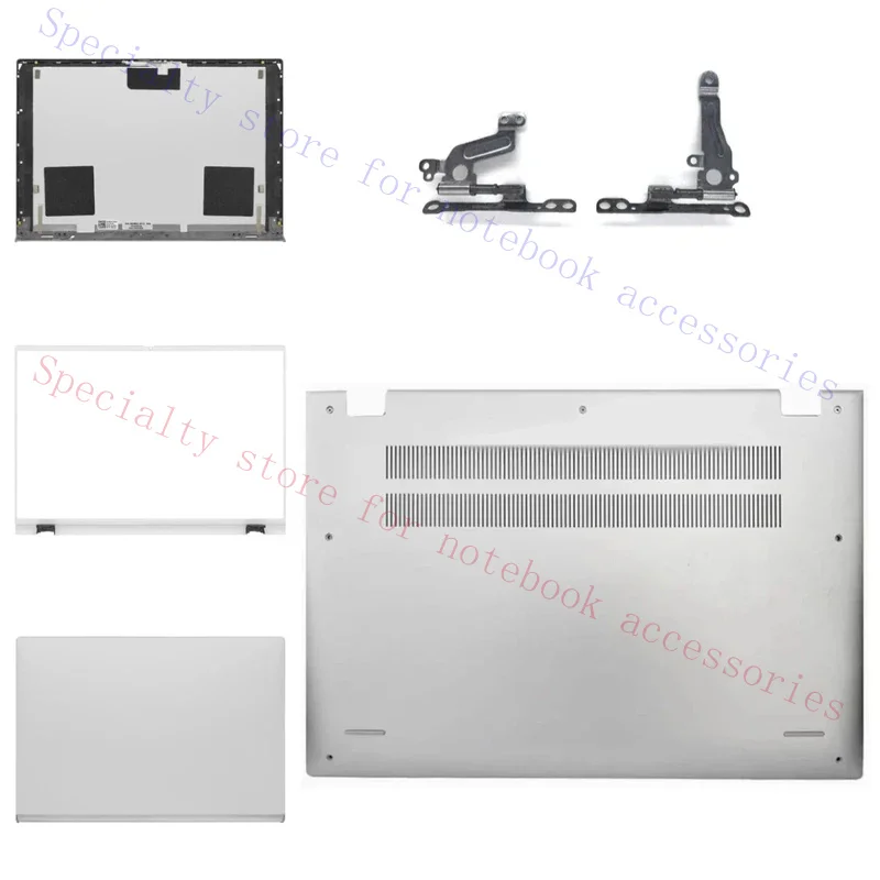 Compatible with Inspiron 7400 7401 series laptops, LCD top cover, screen bezel, palm rest, hinge cover, bottom case, hinge shell