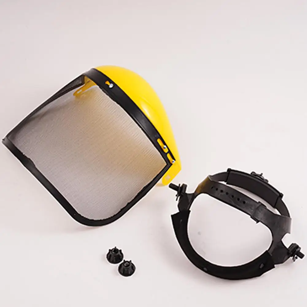 1PC ogrodowa podkaszarka do trawy kask ochronny kapelusz z siatką na całą twarz maska ​​ochronna do ochrony leśnictwa trymer ogrodnictwo chwastów