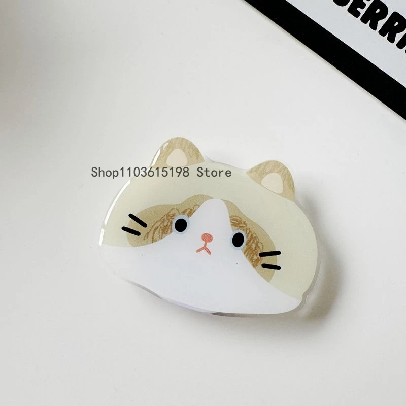 Korean Cute Cartoon Cat Griptok Grip Tok Phone Finger Ring Holder Stand Support For iPhone 15 14 Samsung Foldable Socket Bracket - view 5