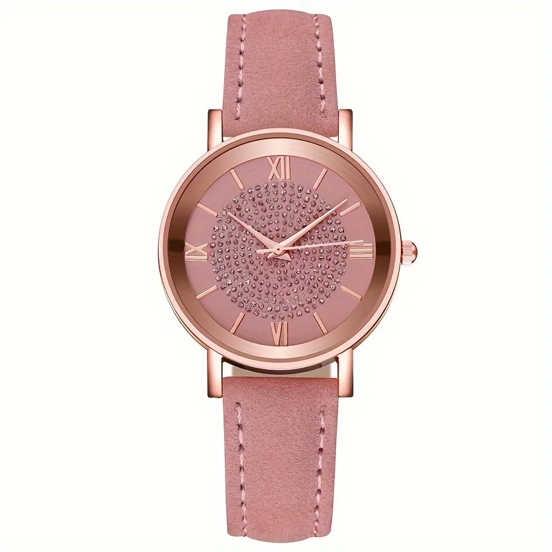 Glamorous Shiny Rhinestone Womens Watch - Precise Quartz Movement with Analog Dial