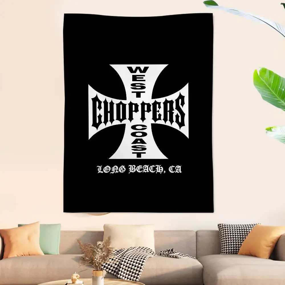 West C-Coast C-Choppers Hanging Bohemian Tapestry Bohemian Wall Tapestries Mandala Kawaii Room Decor