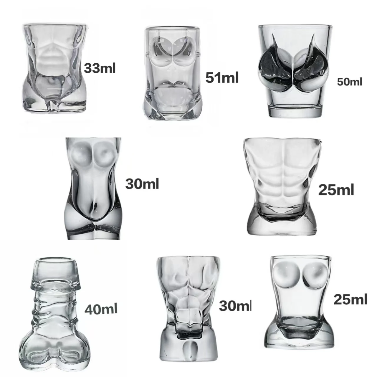 Small Glass Cup Set Party Gift
