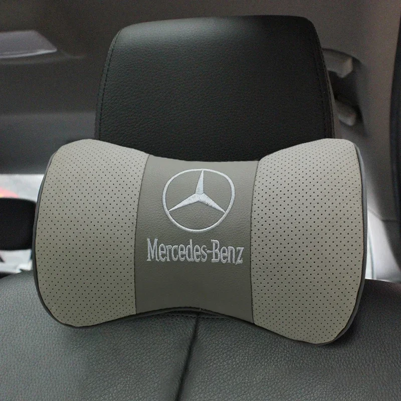 Car Neck Pillow Interior Seat Headrest Cushion For Mercedes Benz W164 W176 W177 W203 W204 W205 W210 W211 W212 W213 Accessories