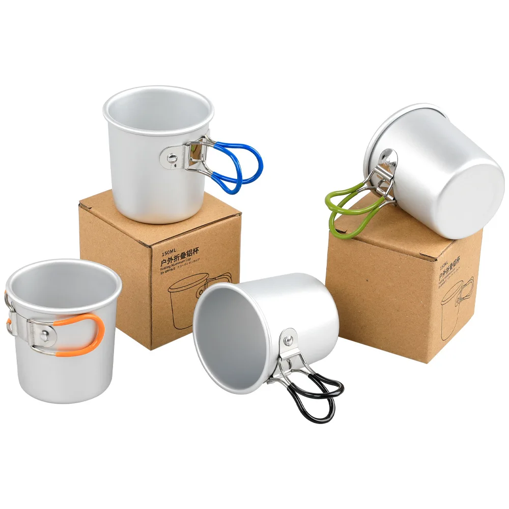 

Outdoor camping folding aluminum cup portable coffee cup mug aluminum alloy beer cup camping