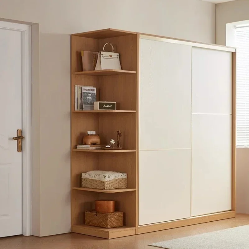 Open Closets Light Luxury Sliding Door Wardrobe Bedroom Clothes Closet Double Wardrobe Clothing Cabinets Cabinet Home Furniture