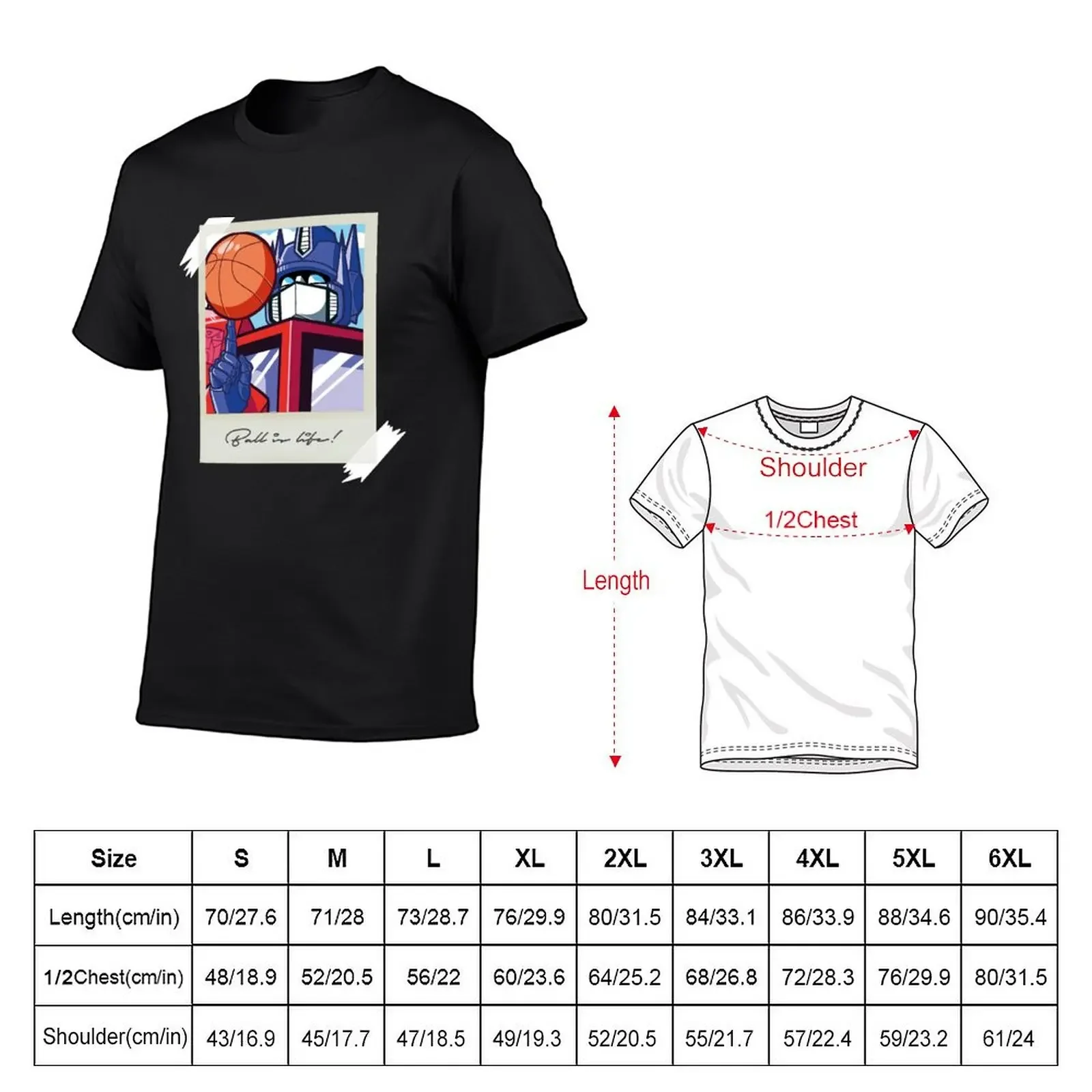 Optimus: Ball is Life T-Shirt heavyweights cute clothes cotton graphic tees t shirts for men cotton