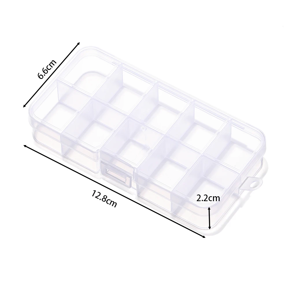 6/10/15/24/28 Grids Transparante plastic opbergdoos kralen Organizer Container Voor DIY ambachten Earing Sieraden Opbergdoos Display