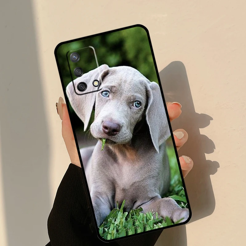 Weimaraner กรณีสุนัขสําหรับ OPPO A91 A93 A96 A76 A16 15 A17 A5 A9 A53 A52 A72 A77 A54 A74 A94 A54S A53S กรณี
