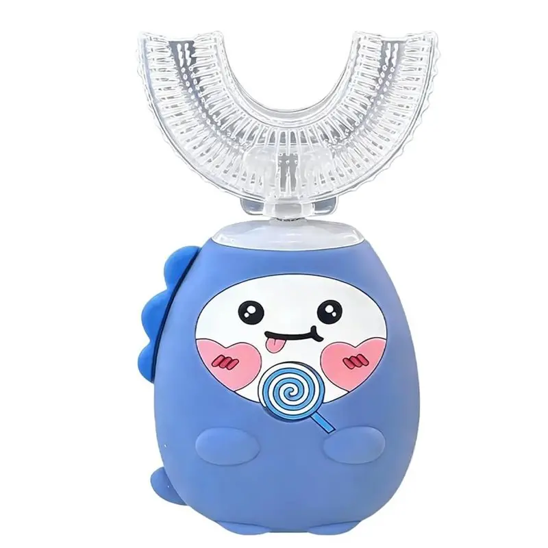 【b25b-】-escova-de-dentes-eletrica-infantil-em-formato-de-u-360-°-ultrassonico-com-3-velocidades-azul