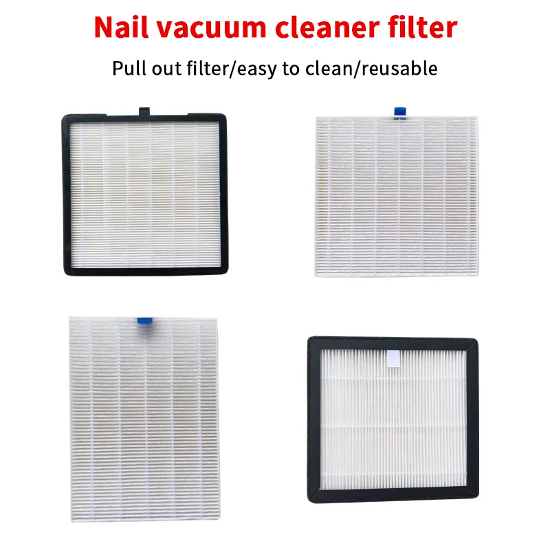 Nuevos modelos de aspiradora de uñas, filtro especializado, elemento filtrante de almacenamiento de polvo para uñas, placa de pantalla de manicura sin escobillas