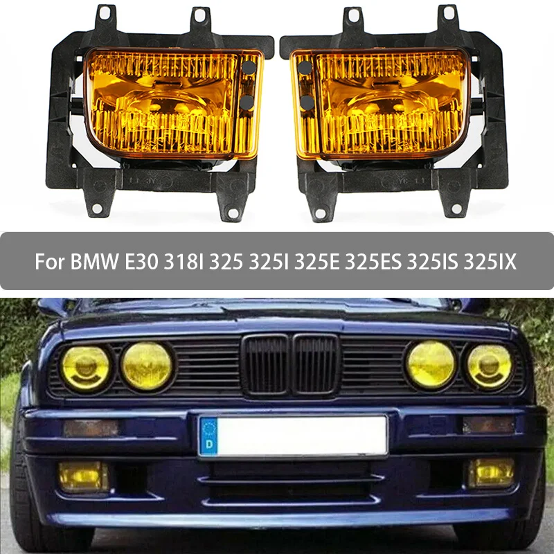 For BMW E30 318I 325I 325E Fog Lamp Assembly Front Bumper Fog Light Daytime Running Light 63171385945 63171385946