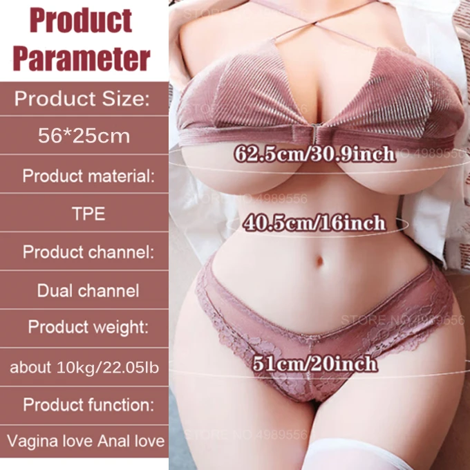 Real Half Sex Doll Male Masturbators Silicone Realistic Pussy Vagina Simulator Anal Boobs Ass Toys for Adults for Men 18 Sex Toy