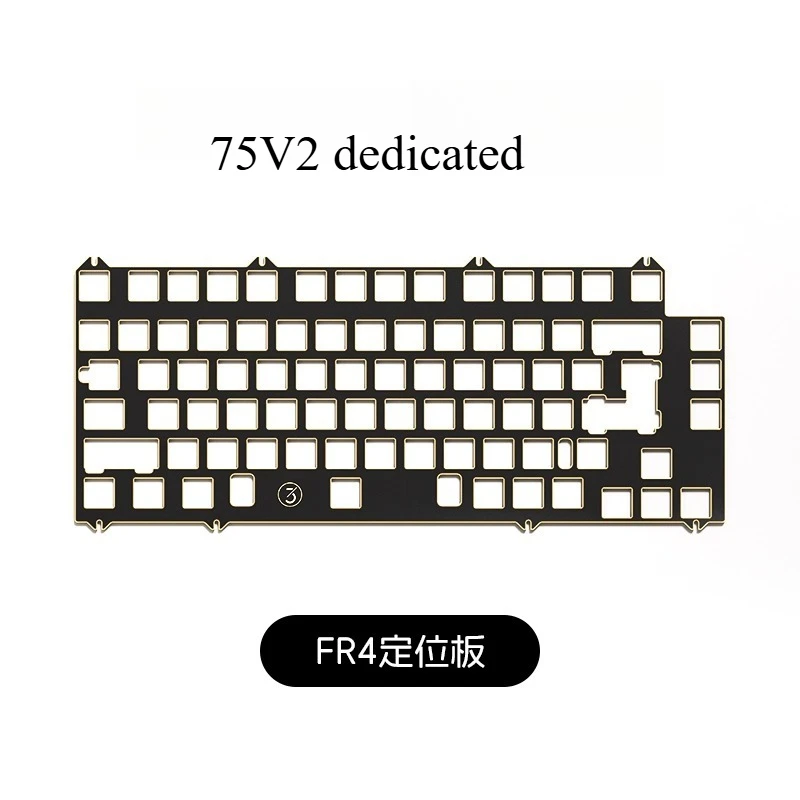 

75V2 Keyboard Dedicated Positioning Board FR4 Aluminum PCB Customized Game Office Machinery Keyboard Accessory Positioning Plate