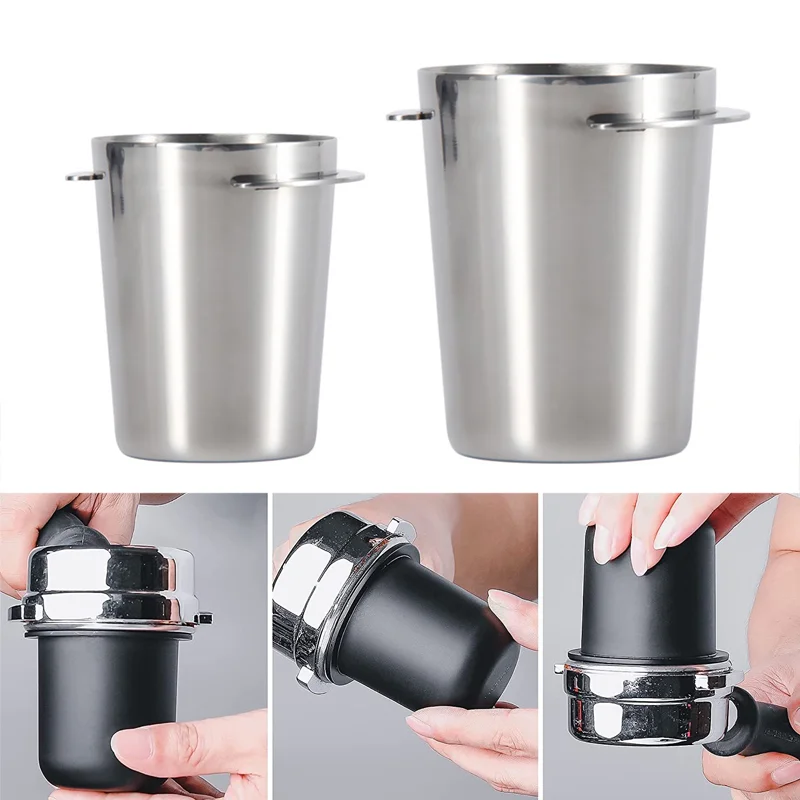 

58mm 51mm Coffee Dosing Cup Sniffing Mug for Espresso Machine Wear Resistant Stainless Steel Coffee Dosing Cup Drop Shipping