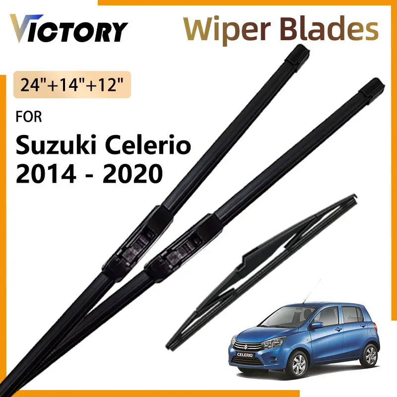 Front Rear Wiper Blades For Suzuki Celerio GTI 2 II Cultus 2014 - 2020 2017 2016 Accessorie Windshield Windscreen Window Brushes