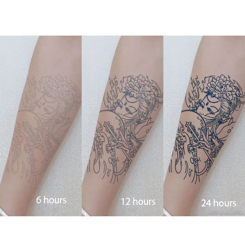 Semi-permanent Planet Fox Flower Juice Herbal Gradient Tattoo Sticker Lasting 15 Days Simulation Water Transfer Printing Sticker