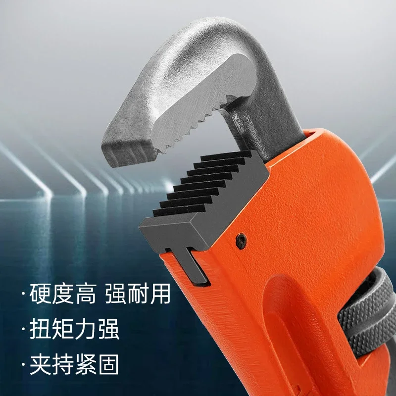 Imagem -02 - Tubo Ajustável Chaves Chave Boca Universal Flat Faucet Wrench Torque Chave de Encanamento Alicate de Encanador Ferramentas Manuais
