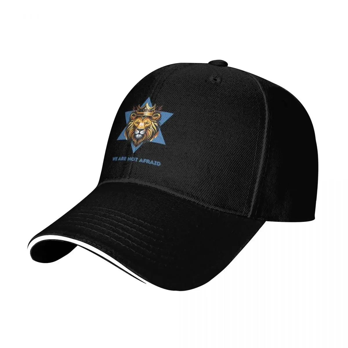 New We Are Not Afraid In Blue. Lion of Judah. Baseball Cap Hat Man Luxury Designer Hat cute tea Hat For Women Men's