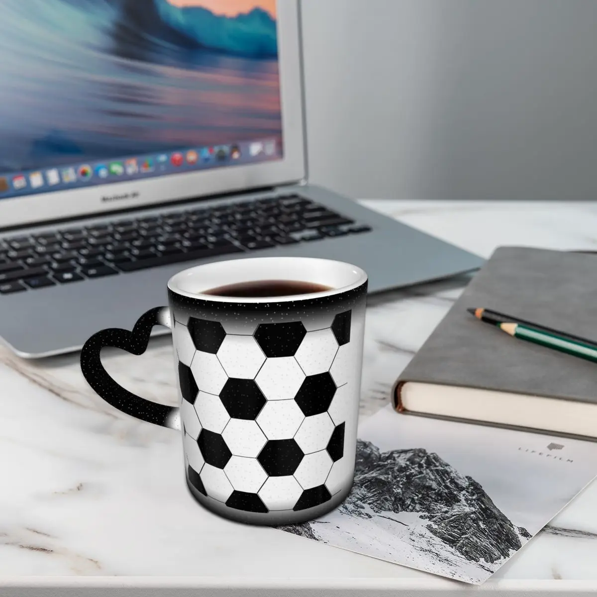 Man Cave Soccer Ball Football Design Mug Funny Ceramic Coffee Cups Tea Mugs Milk Cup Drinkware Gifts for Woman Man