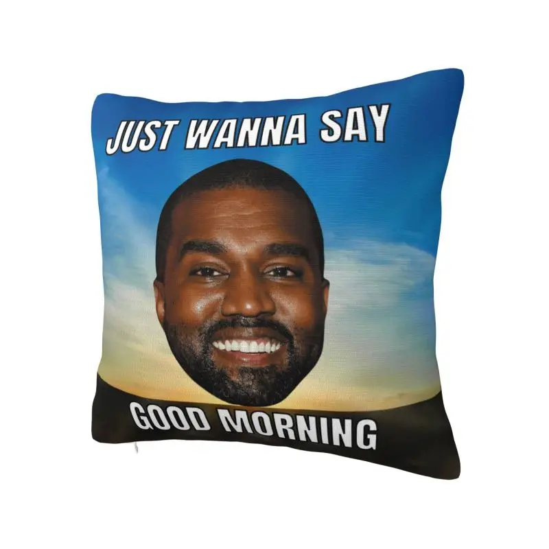 Kanye West Meme Cushion Cover 35x35 cm Polyester Velvet Throw Pillow Case For Sofa ChairLiving Room Decoration Pillowslip