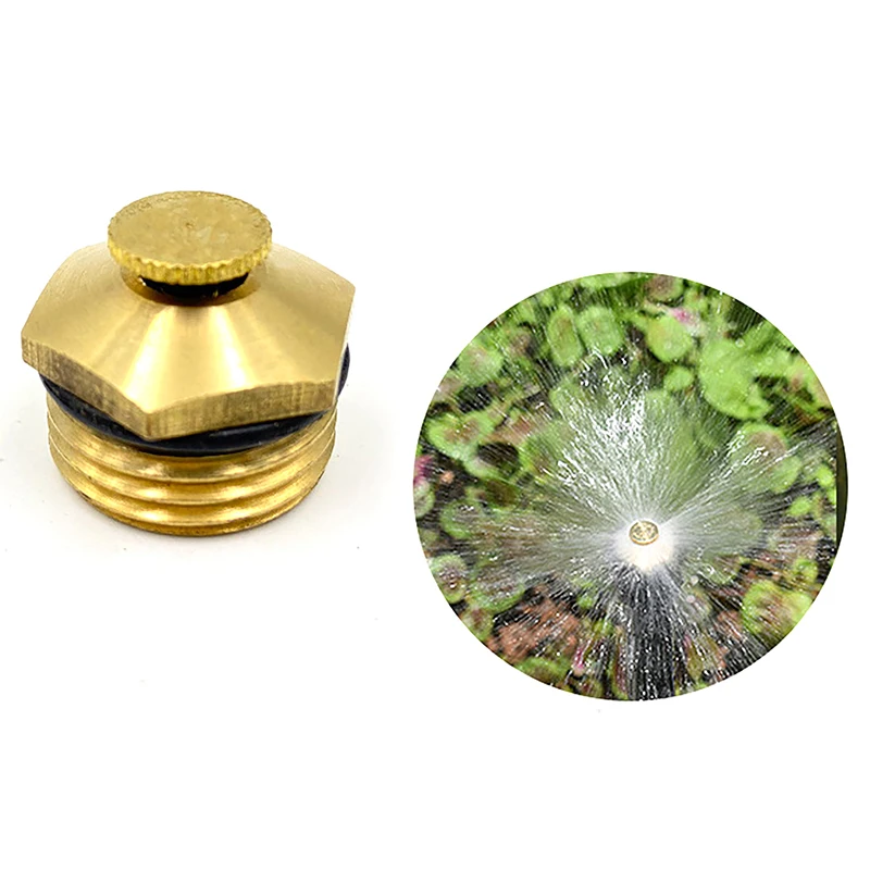 1Pc 1/2inch Garden Sprinkler Adjustable Copper Centrifugal Nozzle Lawn Landscape Irrigation Sprinkler Nozzle Garden Supplies