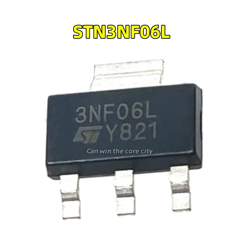 

10 pieces STN3NF06L 3NF06L Patch SOT223 60V / 4A N channel MOS field effect tube original in stock