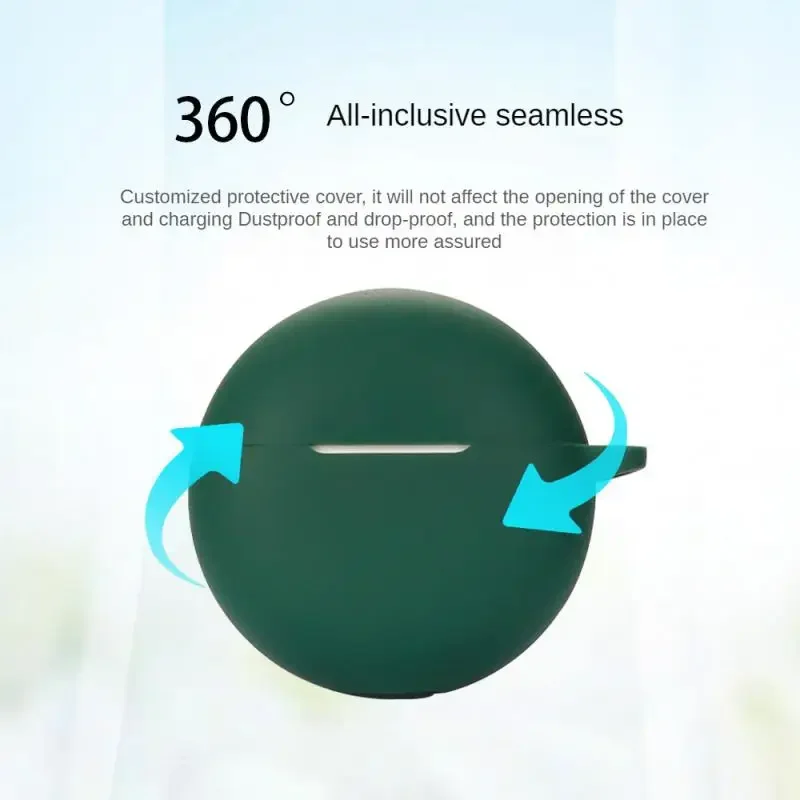 Silicone Earphone Protective Case for OPPO Enco buds 2 Cover Shockproof-Shell Washable Housing Anti Dust Silicone Sleeve
