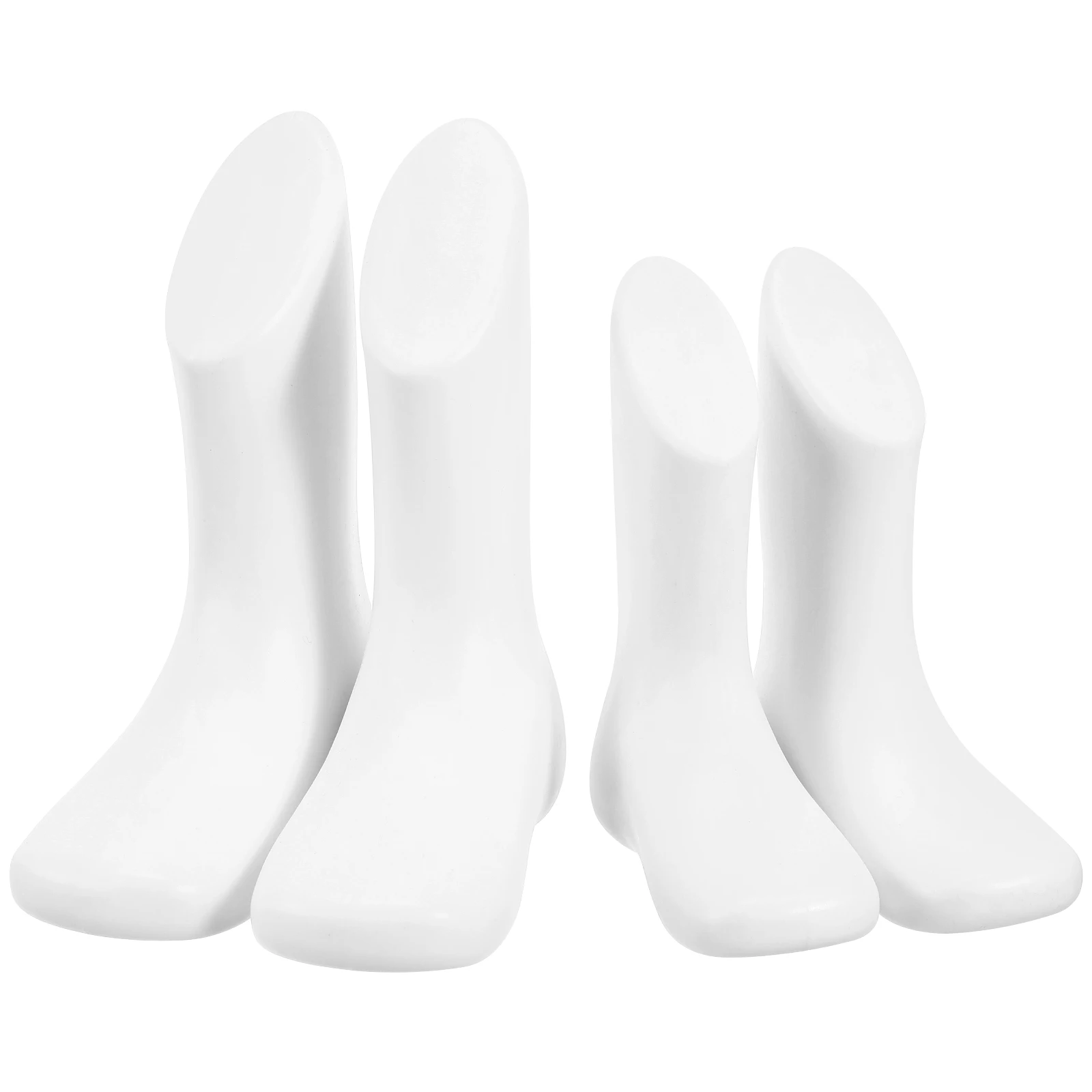 

4 Pcs Mannequin 11.5cm 14cm Tone Hollow Plastic Feet Models for Socks Shoes Display Store Accessories